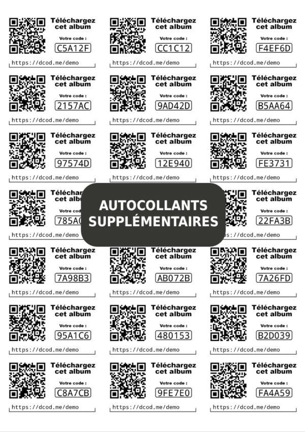 Codezik Autocollants supplémentaires